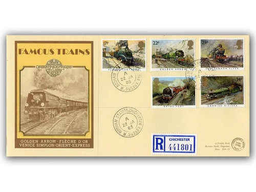 1985 trains fdc bosham - 1985,