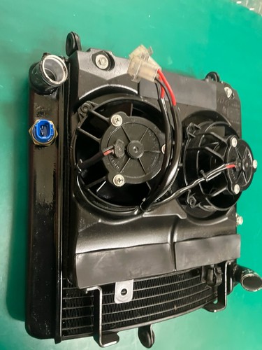 Radiator assembly with - with, fan