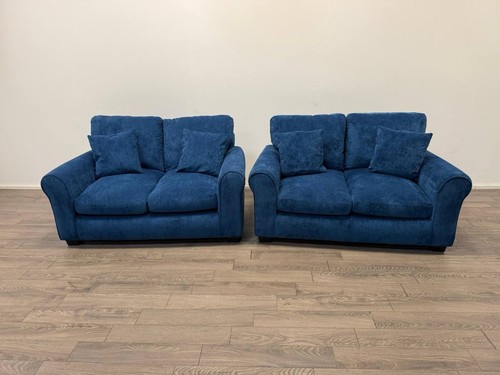 Taylor navy blue fabric - navy, sofa