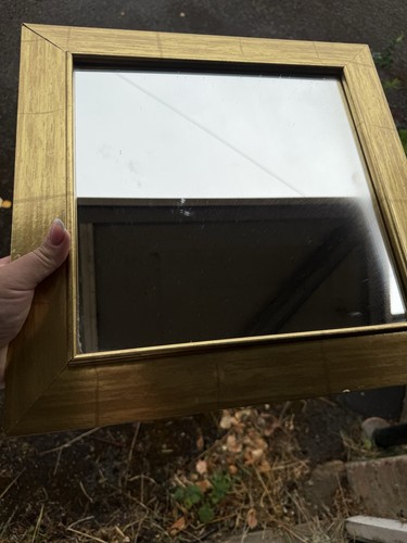 Vintage antique gold mirror - vintage,