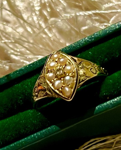 15ct gold victorian diamond - 15ct,
