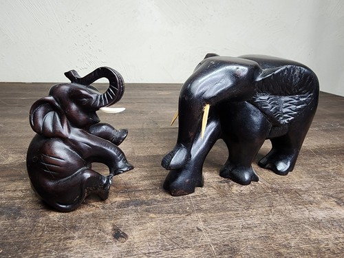Vintage hand carved ebony - hand,