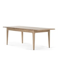 NEWTON Light Natural Solid Oak 6-8 Seater Extendable Dining Table - Rrp:£869