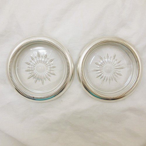 Pair cut glass wine - cut, bottle