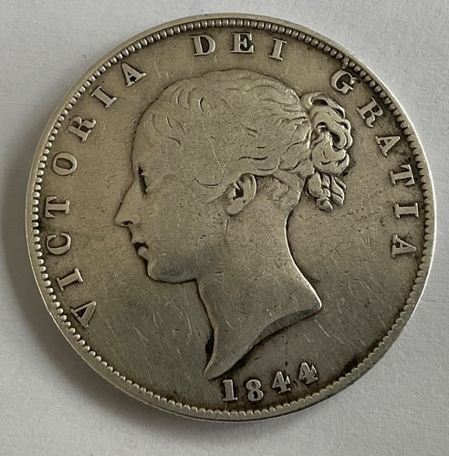 1844 half crown featuring - half, the