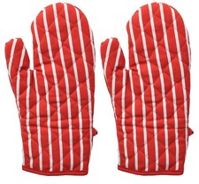 2pcs Butcher Stripe Oven Glove