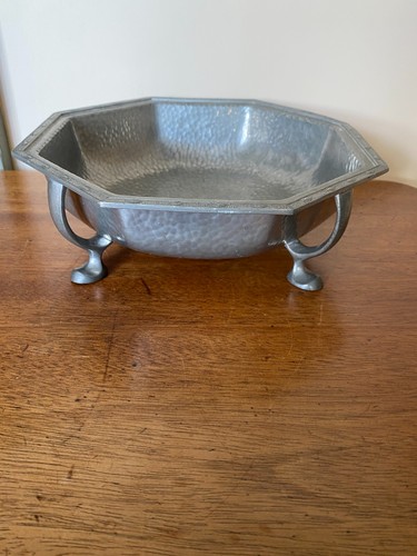 Arts crafts octagonal pewter - octagonal,