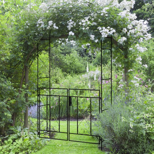 Metal outdoor garden arch - garden, with