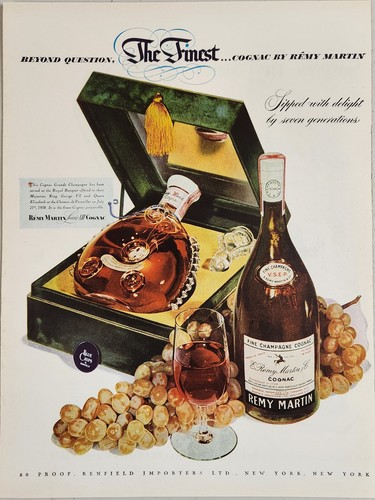 1950 print remy martin fine - ad,
