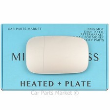 LOTUS ELISE 1996-2006 LEFT N/S WIDE ANGLE HEATED WING MIRROR MIRROR GLASS +PLATE