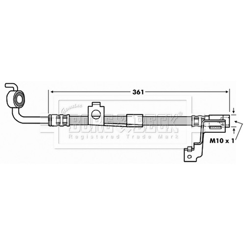 Brake hose for - for, ford