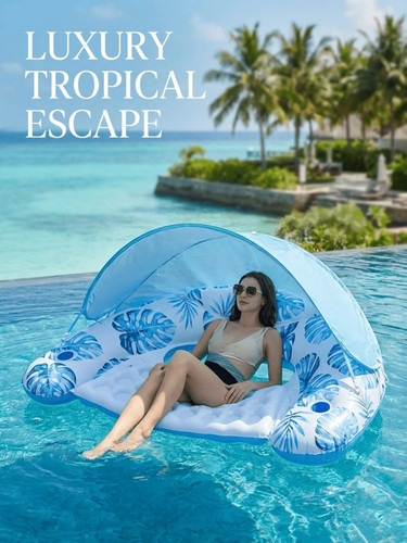 Inflatable floating lounger - inflatable,