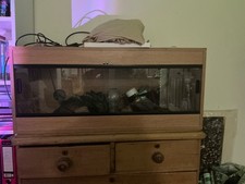 Hagen Vivexotic Repti Home Vivarium - Large 1150 x 375 x 421mm, Oak (PT4074)