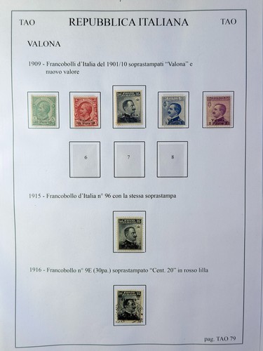Italy walloon stamps 1909 - italy,