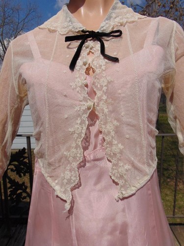 Edwardian ivory embroidered - edwardian,