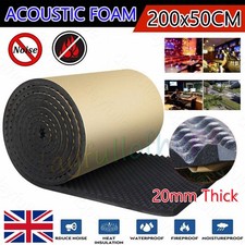 2M Acoustic Wall Panel Tiles Studio Sound Proofing Insulation Foam 20mm Thick UK