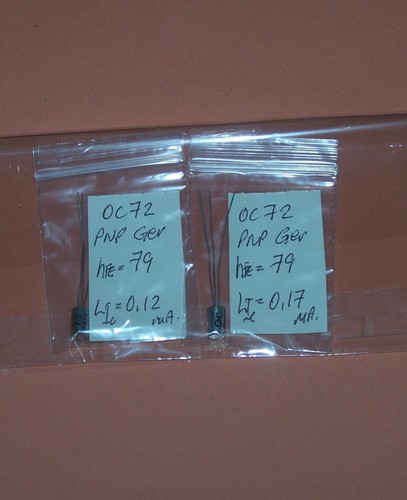 Oc72 pnp germanium transistors - germanium,