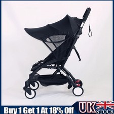 Baby/Child Pushchair Stroller Pram Buggy Sun Shade Canopy Cover Universal Black