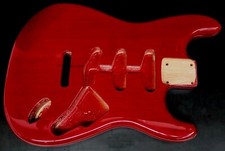 SC SSS S Style solid Alder electric guitar Body: Transparent Red gloss finish
