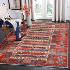 Machine washable red vintage area rugs by Netline Home Uk