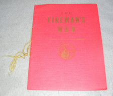 WWII Fireman's War Book London