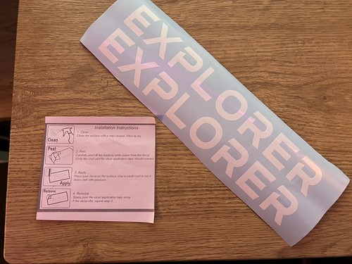 Camper explorer graphic decals - camper,