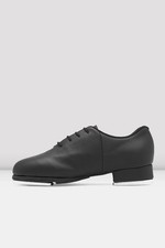 BLOCH Sync Jazz Lace Up Leather Tap Shoes with Bloch Mega Taps S0321L Black
