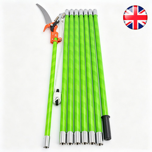Extendable tree pruner pole - 8m,