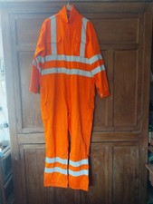 HI Vis Overalls XLARGE Reg Leg Safety Workwear ORANGE