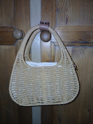 Wicker handbag - wicker,