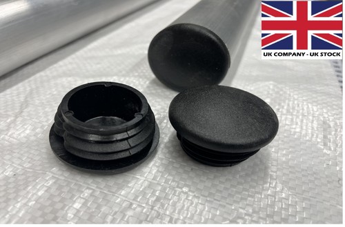 Round plastic end cap mm - plastic,