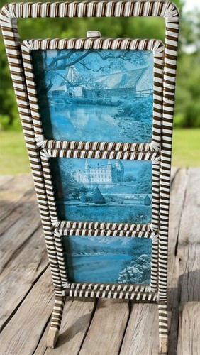 Vintage rattan tier folding - vintage,