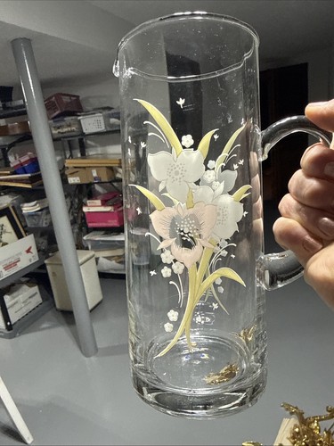 Vintage floral martini pitcher - martini,