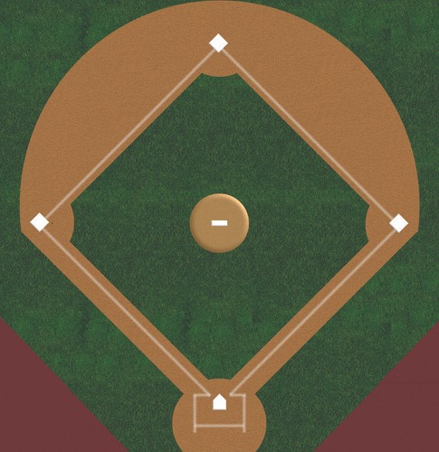 Large baseball field - baseball, for