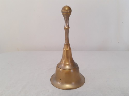 Vintage brass metal bell with - vintage,