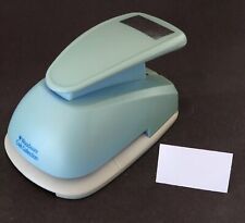 LARGE WOODWARE RECTANGLE LEVER PAPER PUNCH 4.4 x 2.6cm