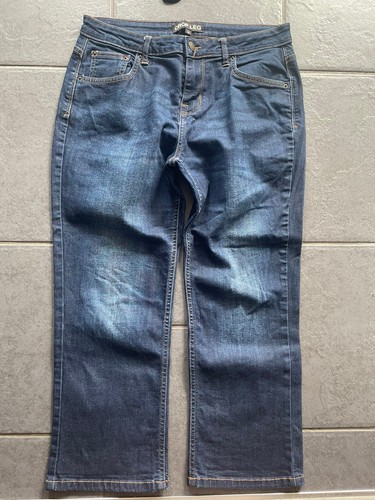 Indigo dark denim mid rise - ,