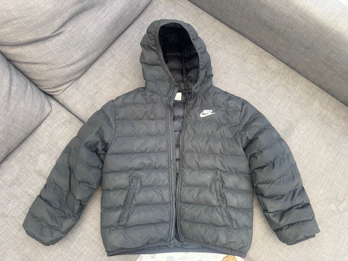 Nike boys black hooded puffer - nike,