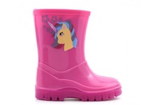 Girls Waterproof Wellington Boots Sparkle Wellies Unicorn Wellies Pink Wellies