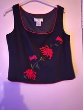 Simon ellis flower blouse size 14 new without tags