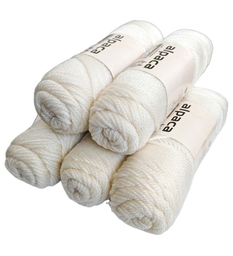 Aran alpaca yarn - 5, skeins
