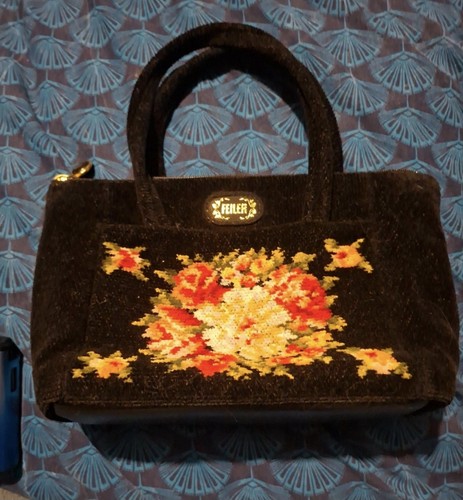 Vintage feiler bag velveteen - vintage,