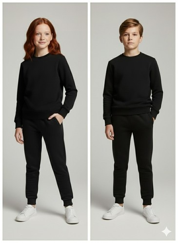 Boys girls plain joggers - boys, pe