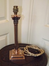 VINTAGE BRONZE CORINTHIAN COLUMN TABE/DESK LAMP