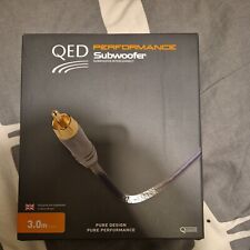 QED Performance Subwoofer Cable 3 Metre 300cm Sub RCA Lead