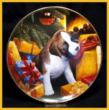 Danbury Mint  Boxer Puppies  Christmas Morning