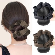 Flower Bun Head Wig Claw Low