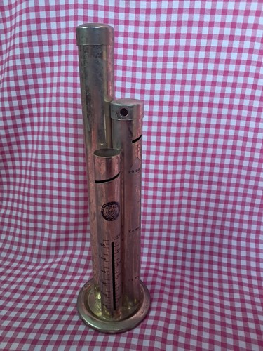 Vintage brass tube cylinder - 3,