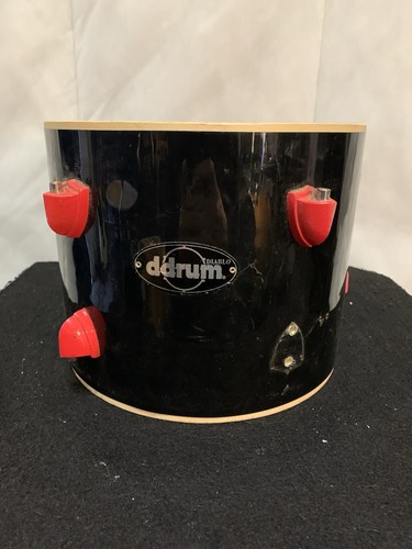 Ddrum tom black red - black,