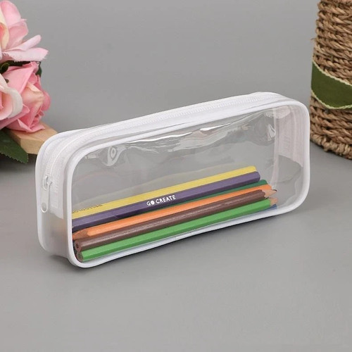 Clear pencil case transparent - clear,